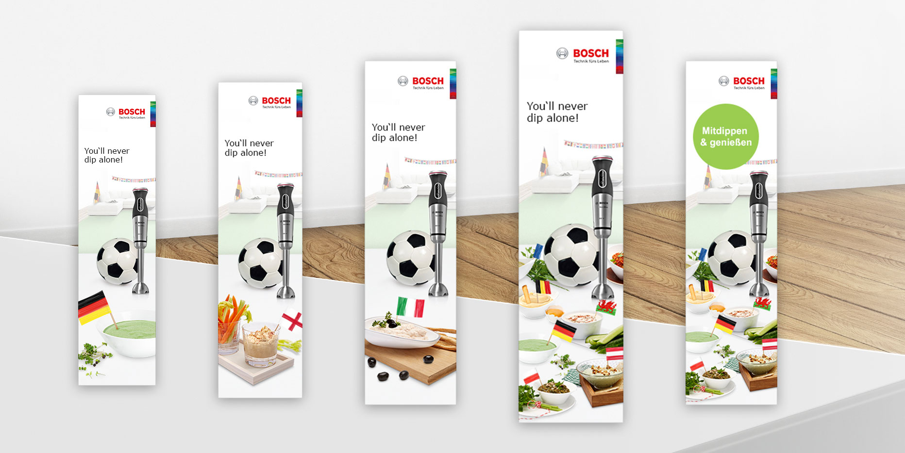 Bosch Webspecials: Banner für das Dip-Orakel zur EM