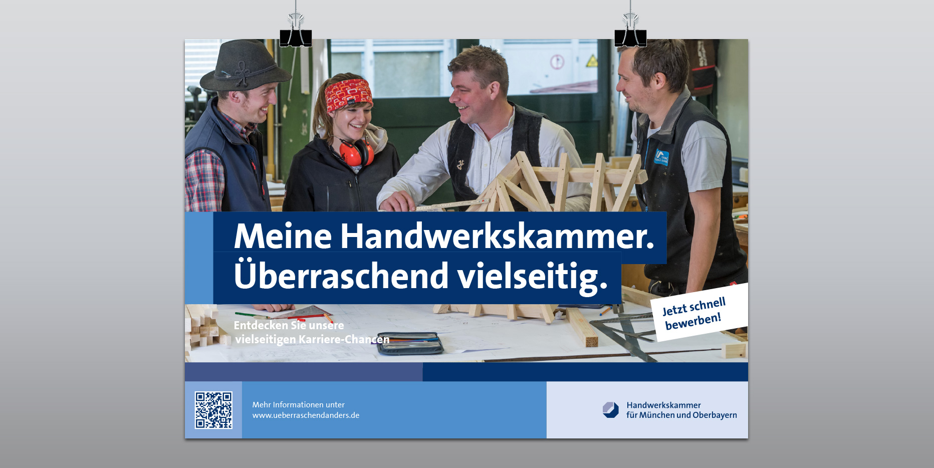 Employer-Branding-Anzeige Zimmerei – Handwerkskammer