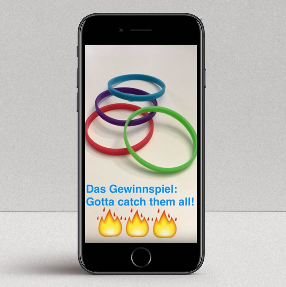 Snapchat-Kampagne für die IHKjobfit! – Gewinnspiel „Catch the bracelet“.