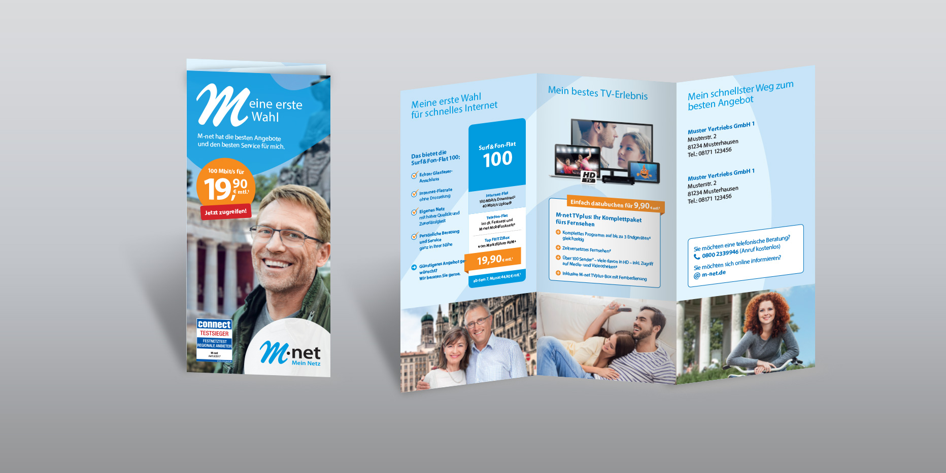 M-net Beratungswochen – Mailing-Flyer