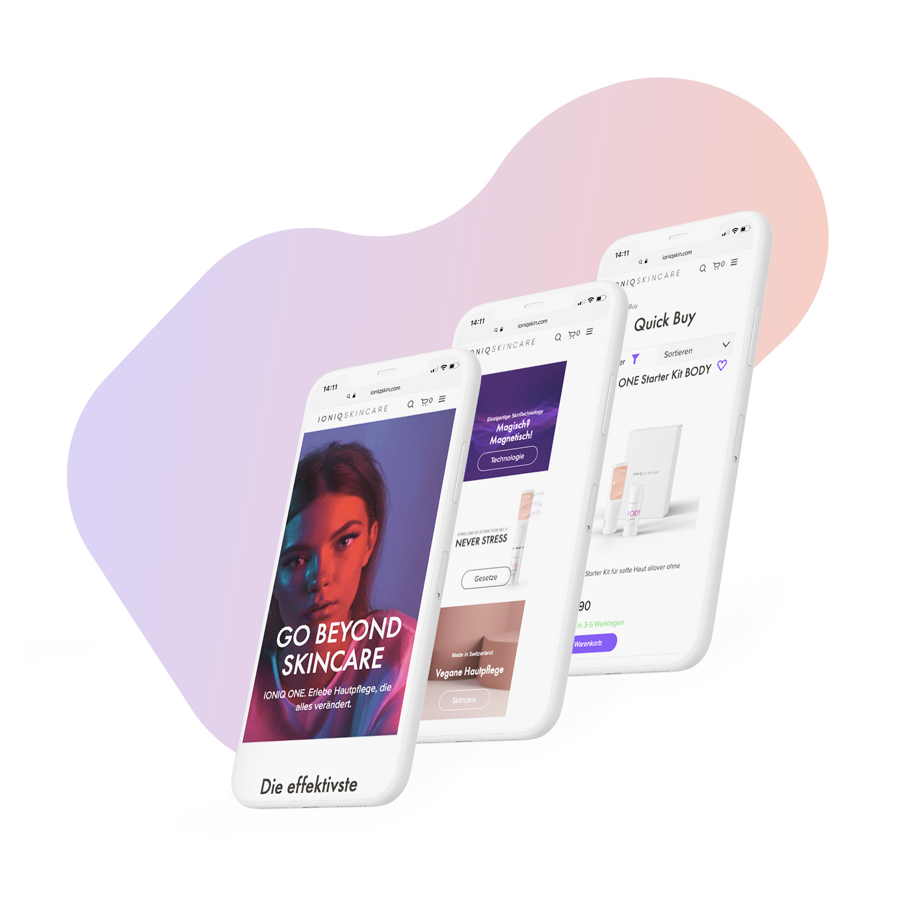 IONIQ Skincare | responsive Website | straight.